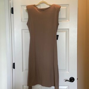 NWT EXPRESS Padded Shoulder Dress